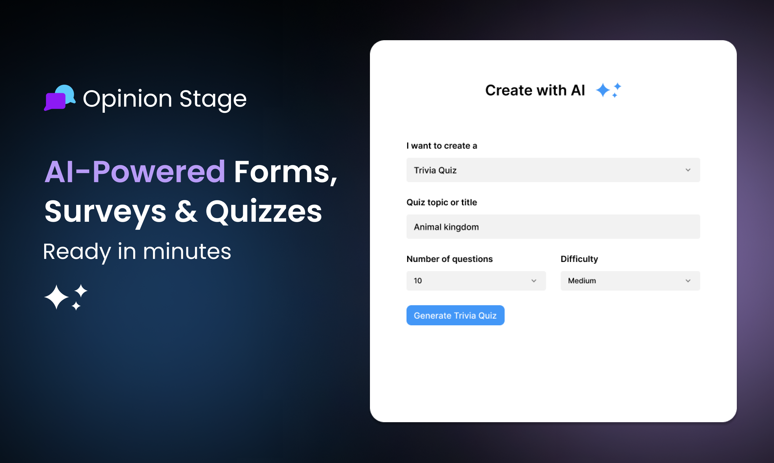 startuptile Opinion Stage AI-Boost leads & sales with quizzes & surveys