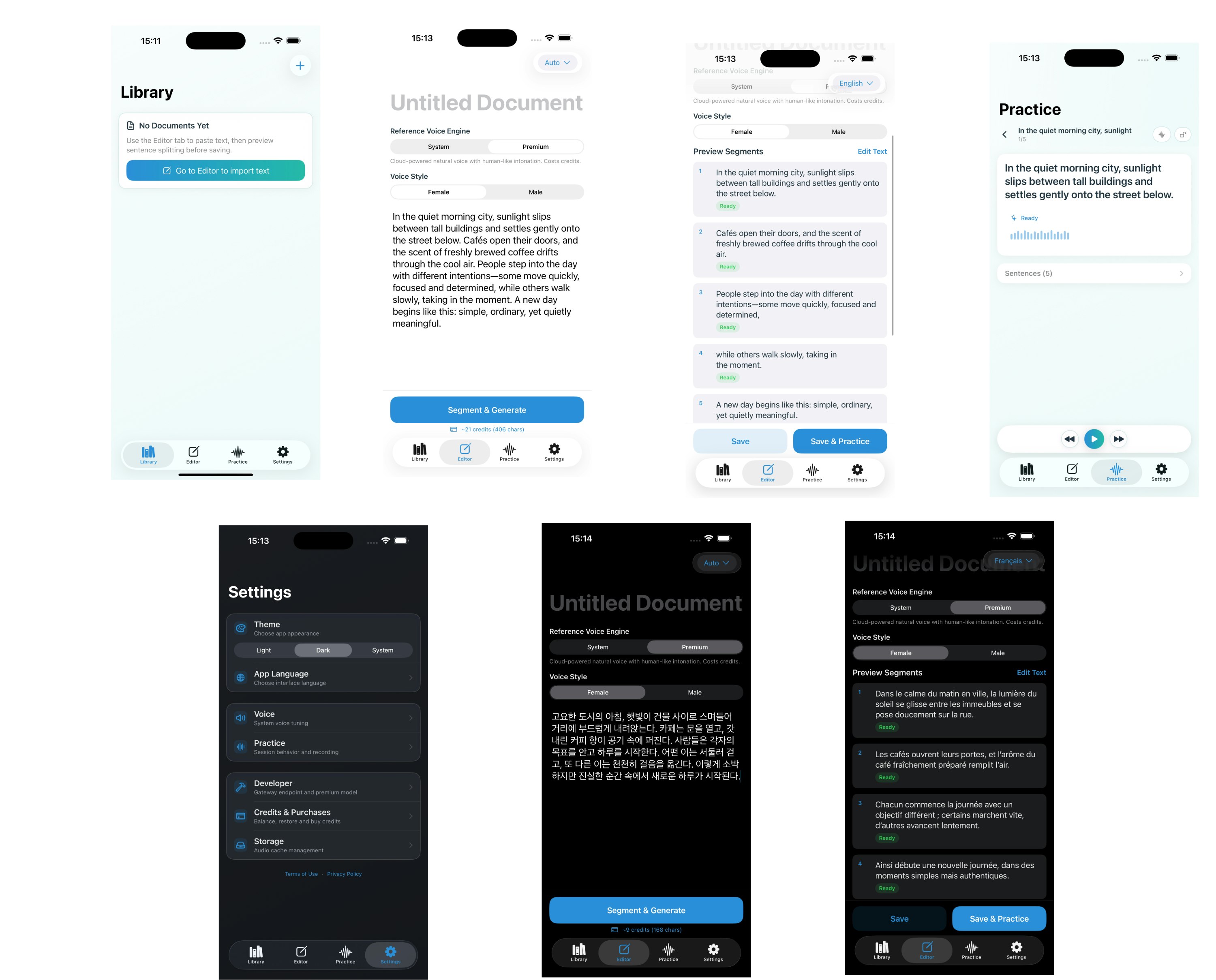 SentenceDeck - Main product screenshot demonstrating key features and user interface