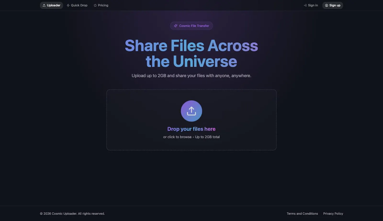 Cosmic Uploader screenshot 3