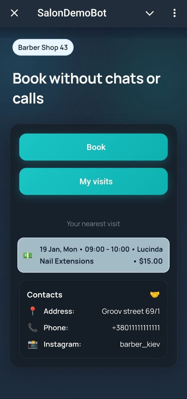 SalonBot — Telegram Booking System gallery image