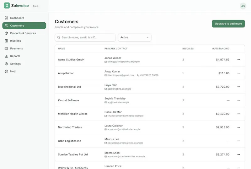 ZoInvoice screenshot 9