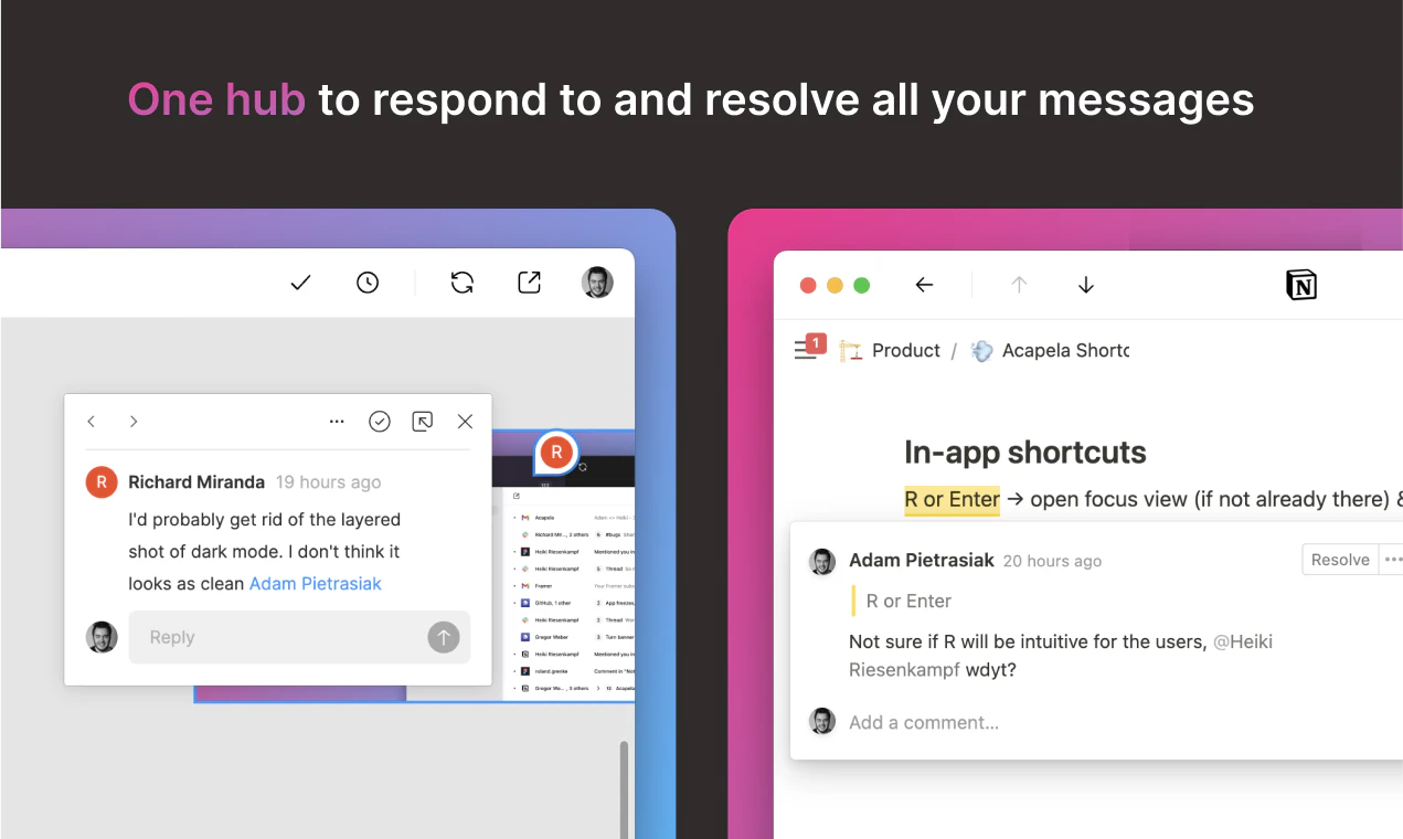 Acapela screenshot 2