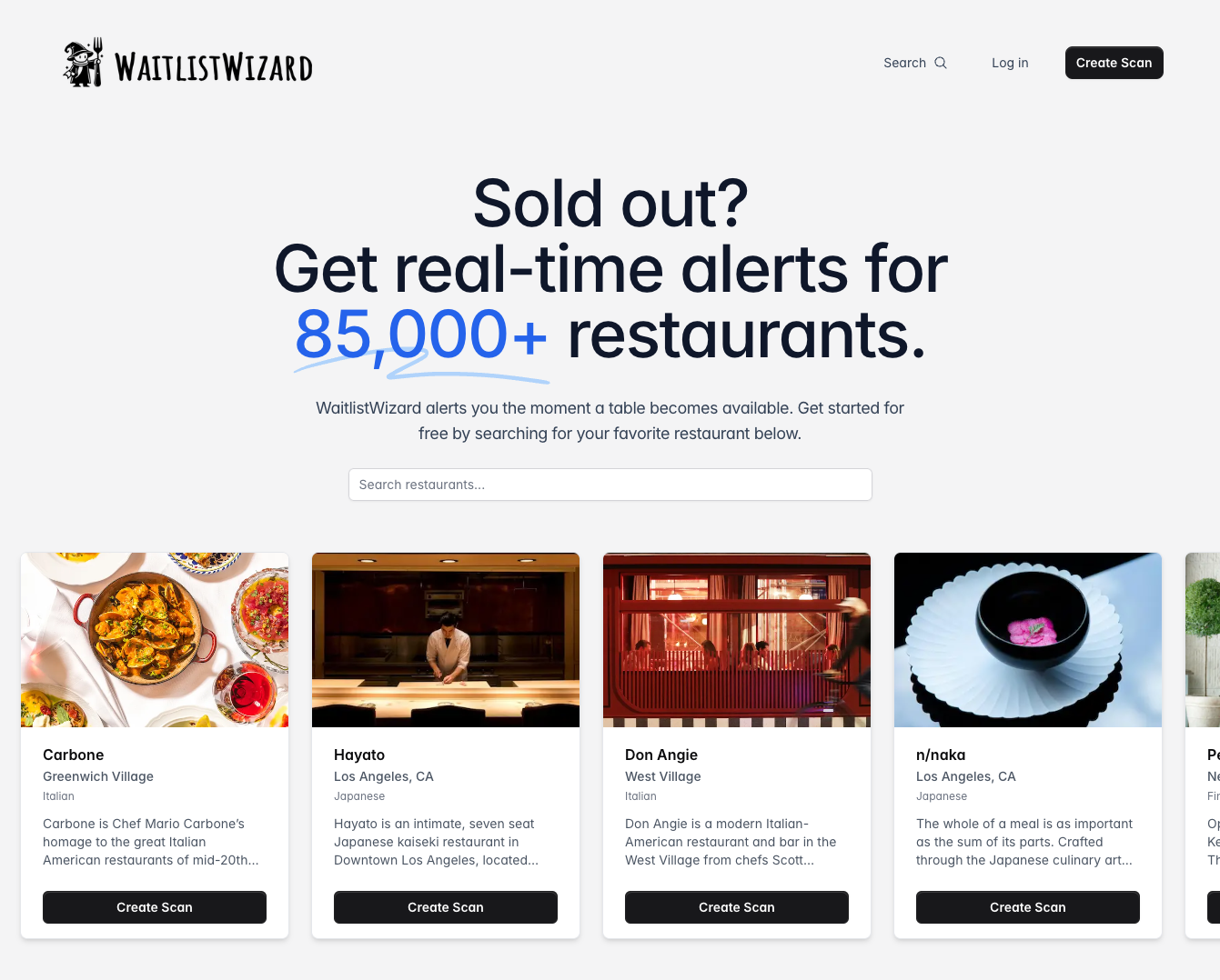WACKLISTWIZARD - Ausverkaufte Restaurantwarnungen Medien 2