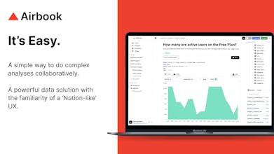 エアブックのインターフェース：効果的なビジネス洞察のためのデータ可視化と分析機能を表示するユーザーフレンドリーなインターフェース。