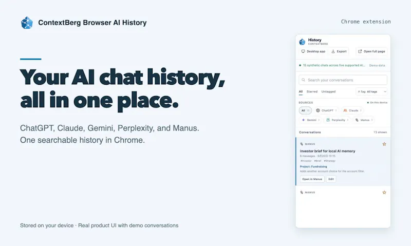 Browser AI History screenshot 1