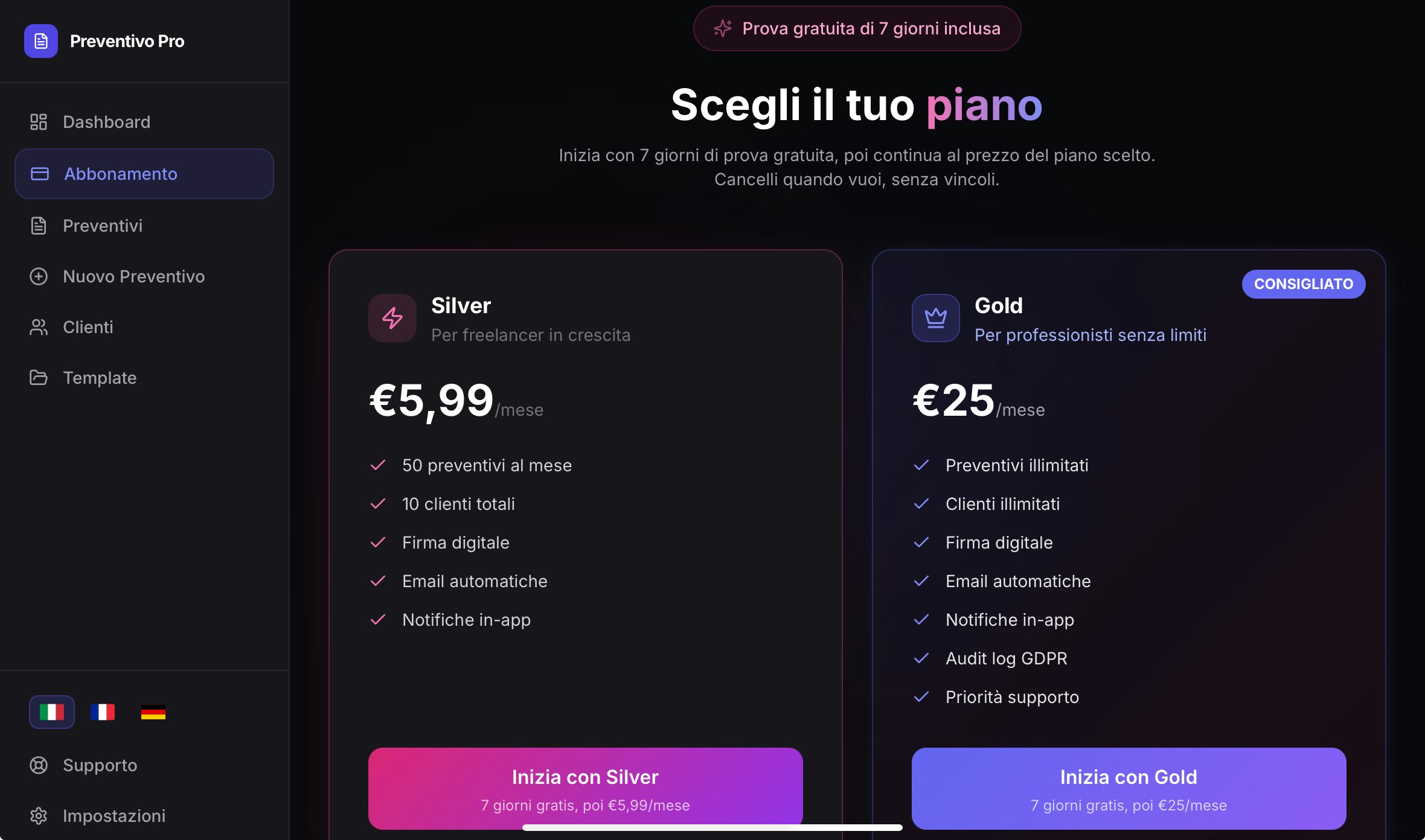 Preventivo Pro gallery image