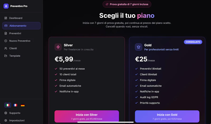 Preventivo Pro screenshot 7