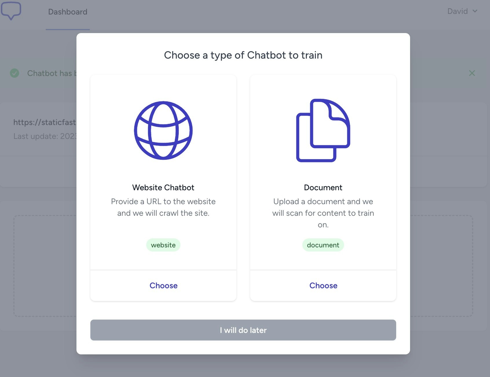 Mídia 3 de Chatwizard - Chatgpt personalizado para o seu site ou documento