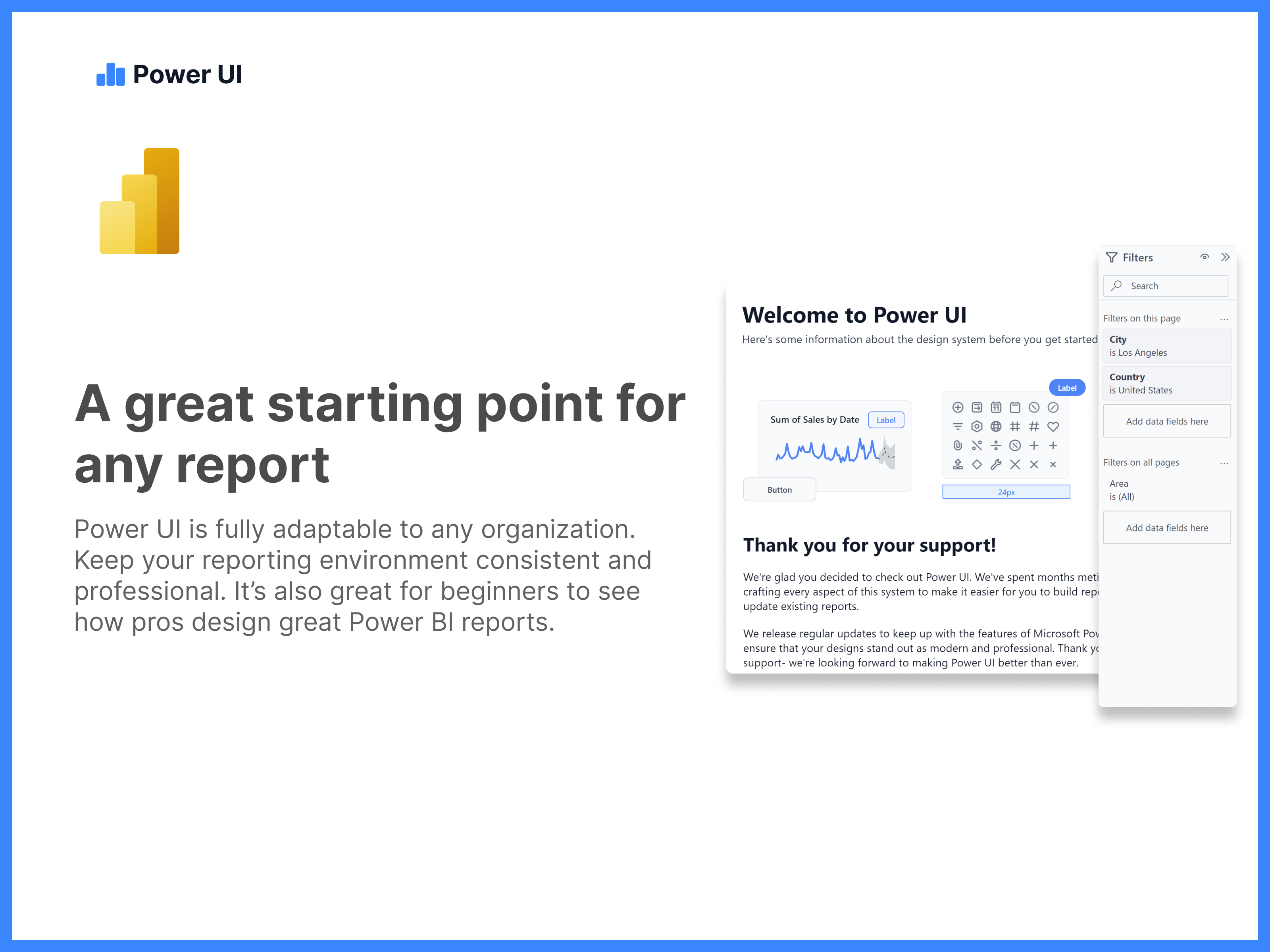 Güç kullanıcı arayüzü - Power Bi için Tasarım Sistemi medya 5