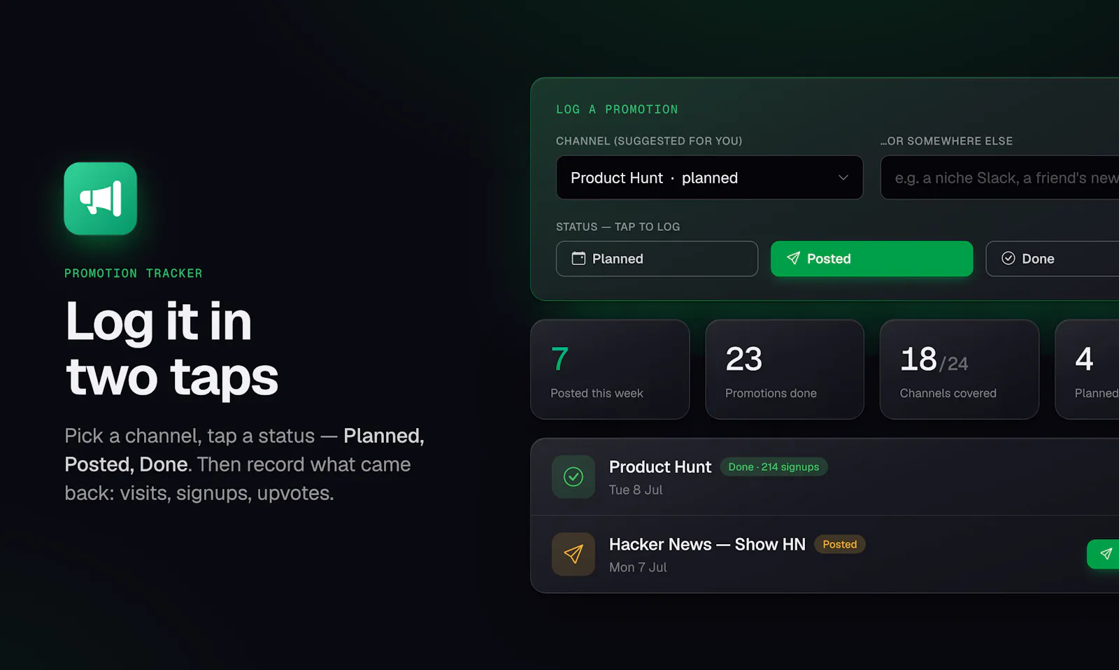 OutreachLog screenshot 2