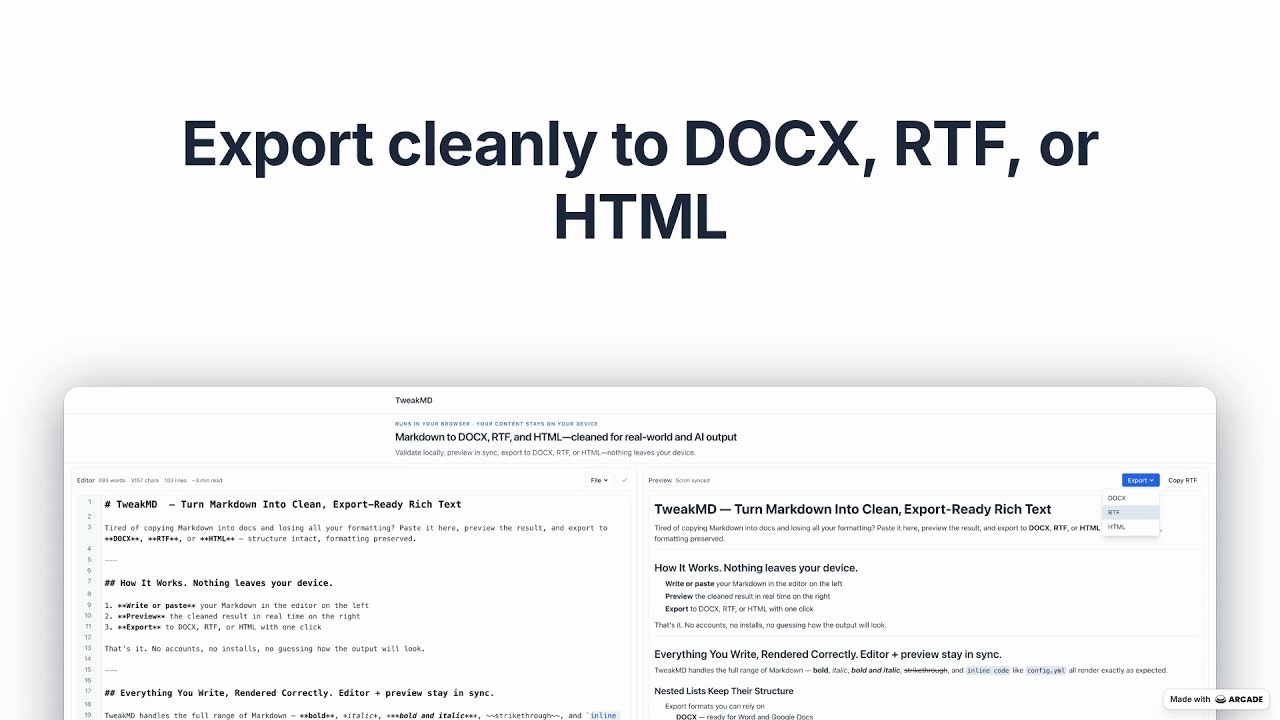 TweakMD gallery image