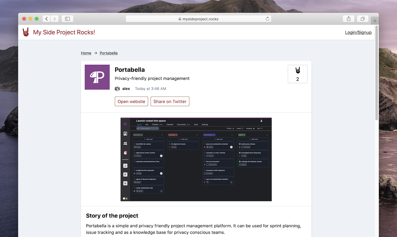 My Side Project Rocks gallery image