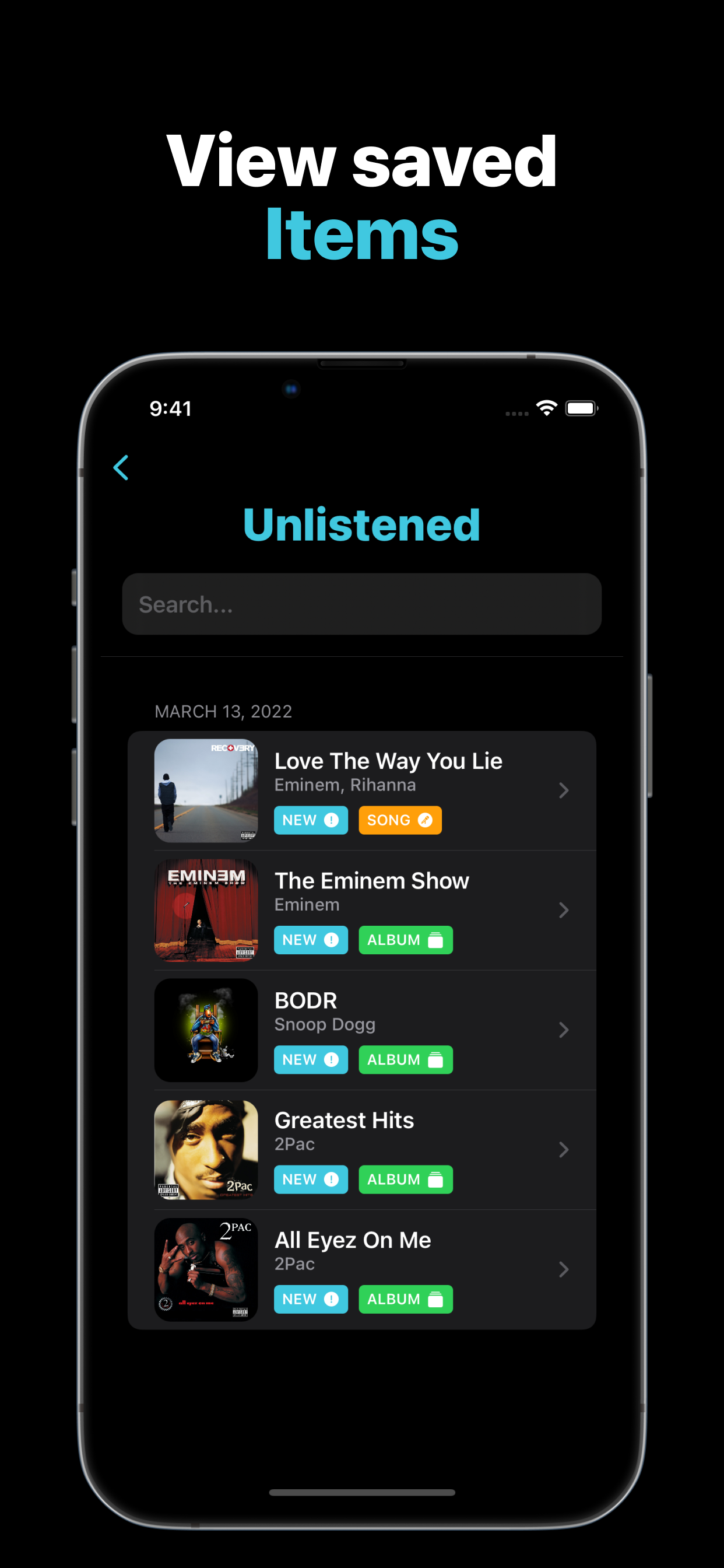 SongList: Save Music for Later gallery image
