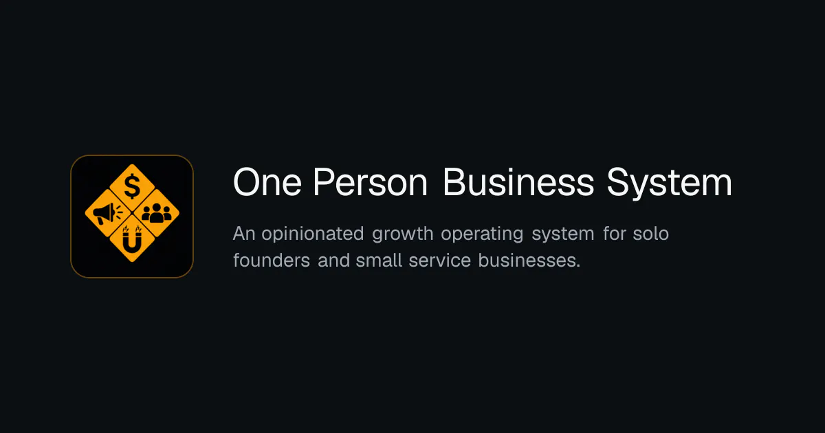 One Person Business System gallery image
