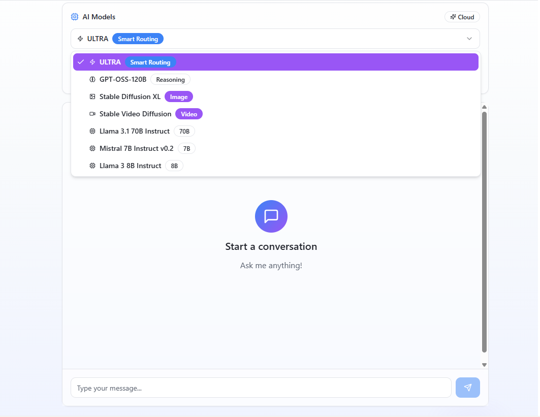 Infinity AI - Screenshot 2 showing product features and functionality