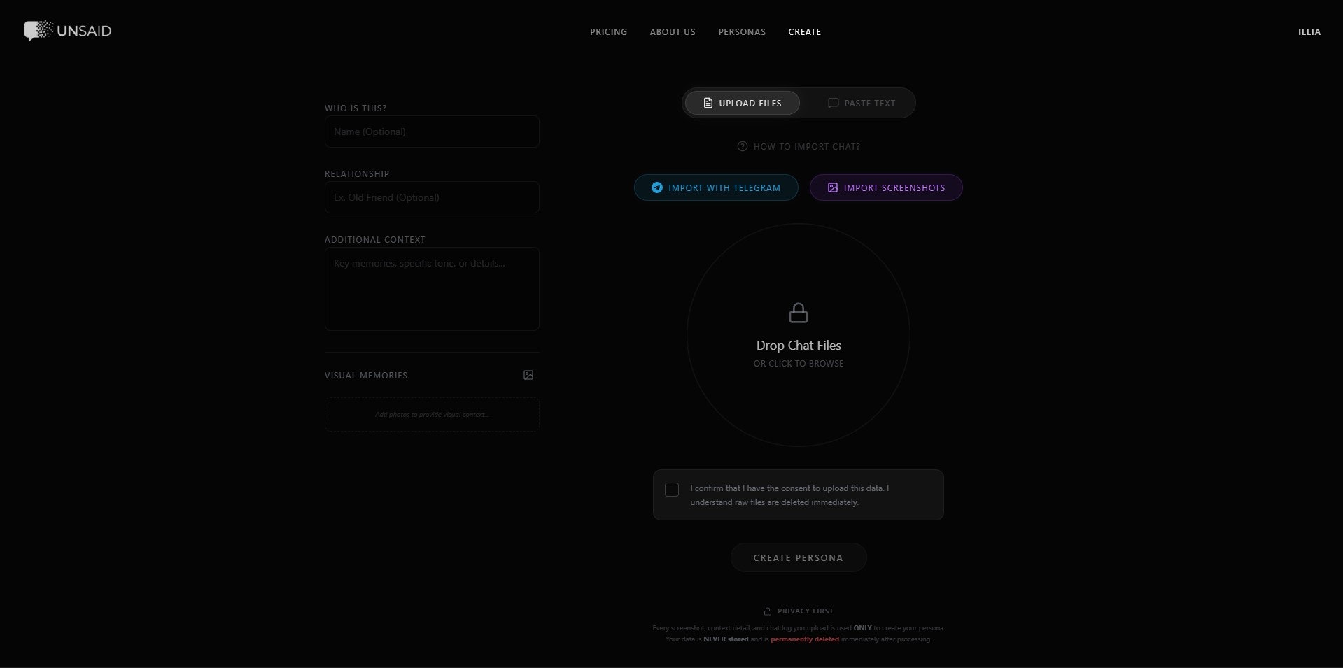 Unsaid — Resurrect the Past with AI gallery image