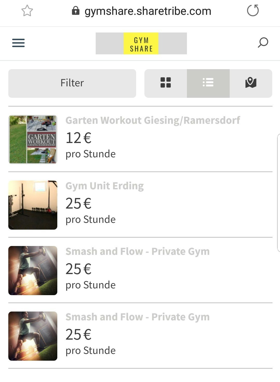 Gymshare - share your Trainingsworld gallery image