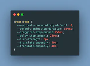 Scroll animations CSS library gallery image