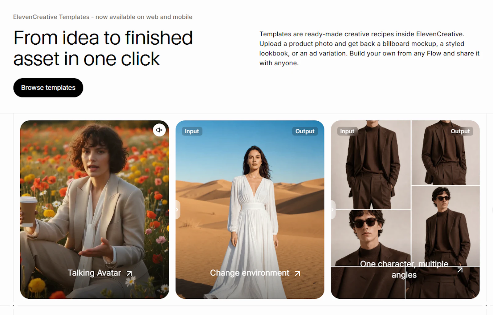 Templates in ElevenCreative screenshot 2