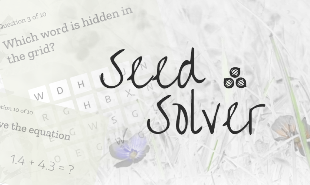 Seed Solver - Main product screenshot demonstrating key features and user interface