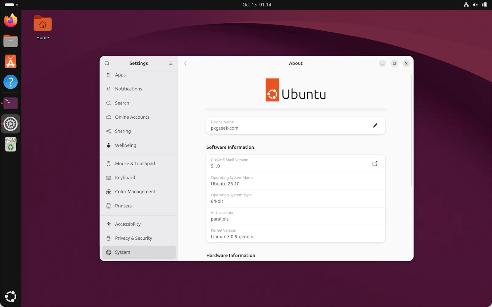 Ubuntu 26.10 (Stonking Stingray) screenshot 3