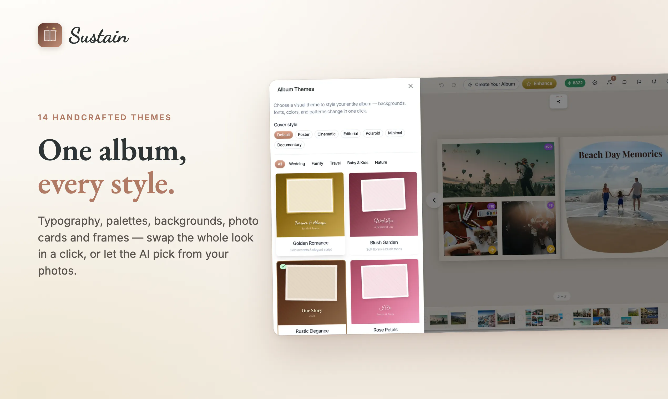 Sustain - AI Photo Album Maker gallery image