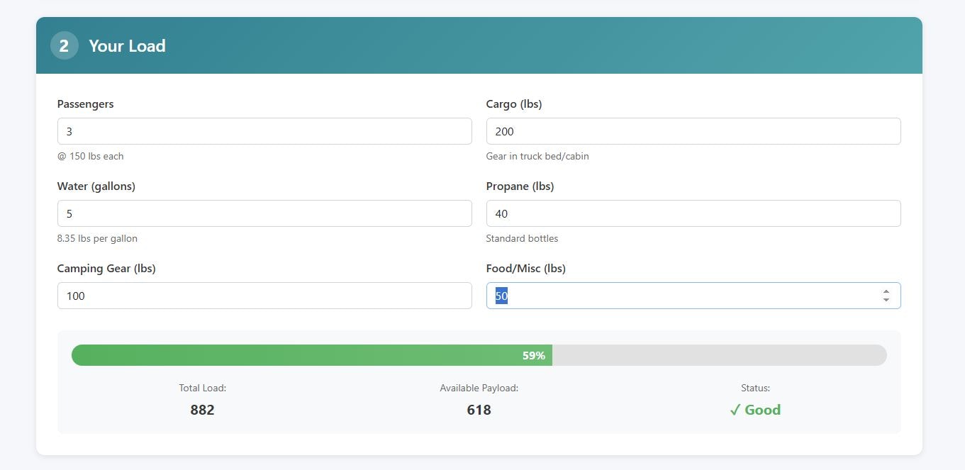 MintRV Visual Towing Calculator - Screenshot 2 showing product features and functionality