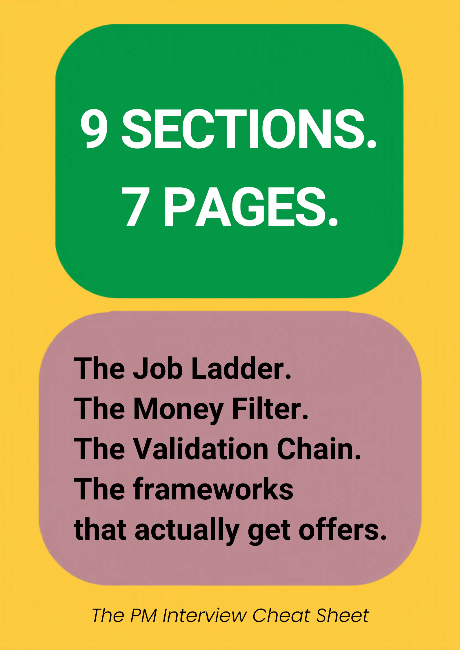 Product Manager Interview Cheat Sheet screenshot 3