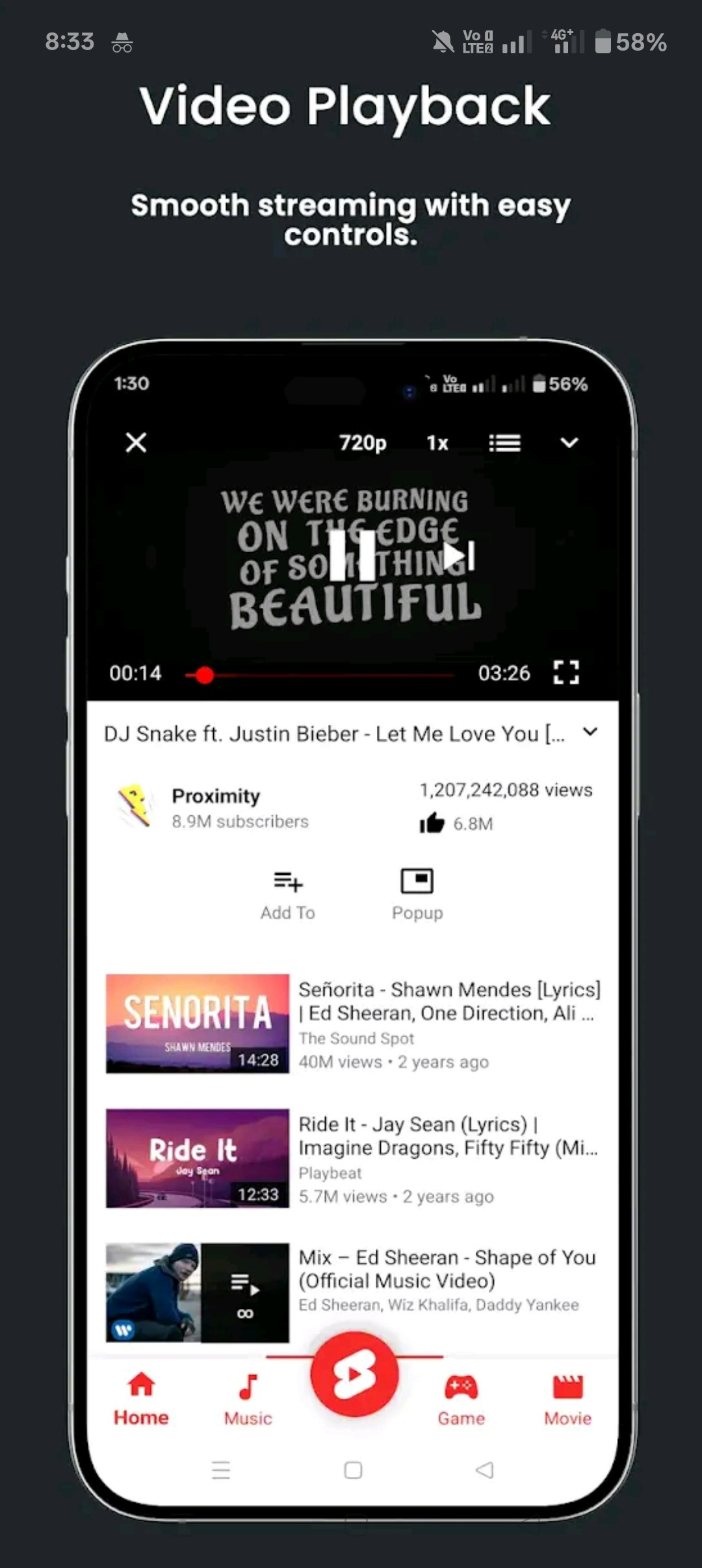 UCMATE  -  YouTube背景播放器應用程序 - YouTube官方視頻背景播放器應用程序適用於Android media 2