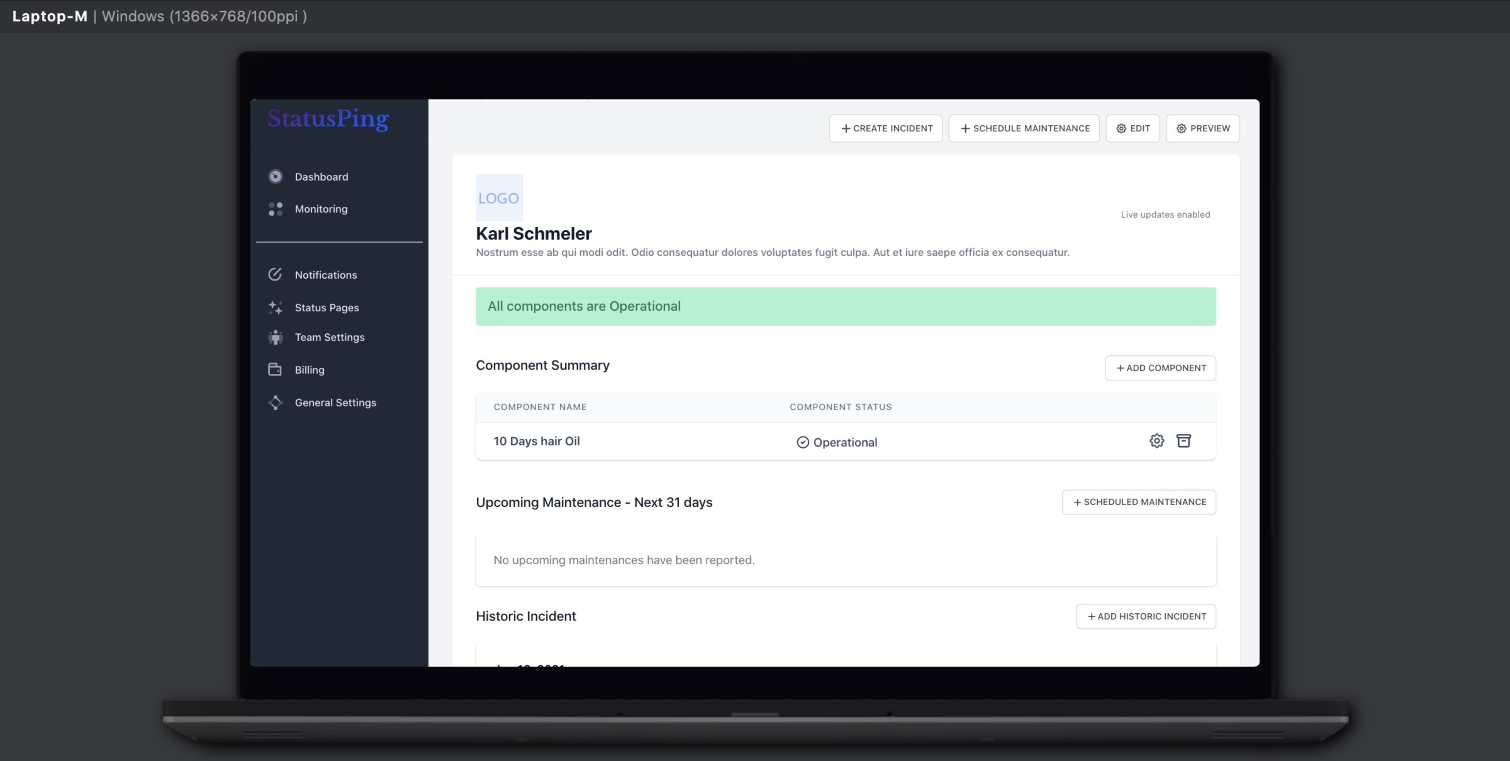 StatusPing gallery image