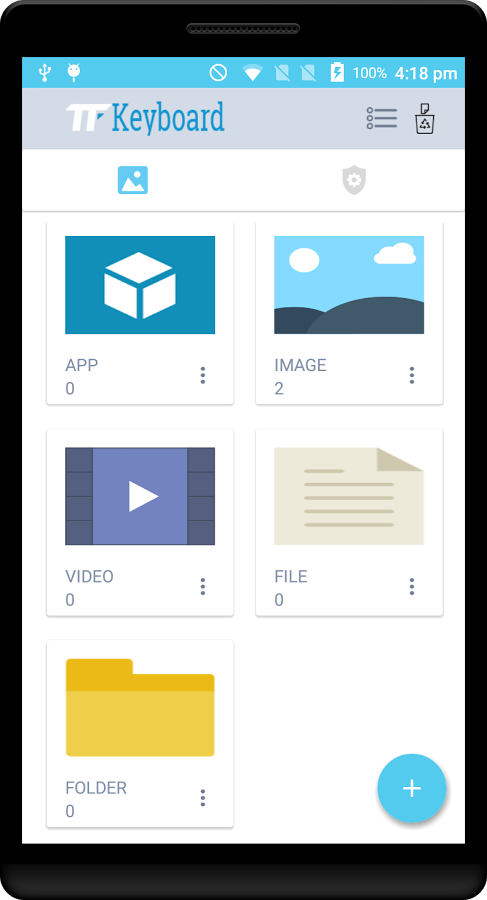TF KEYBOARD VAULT APP gallery image