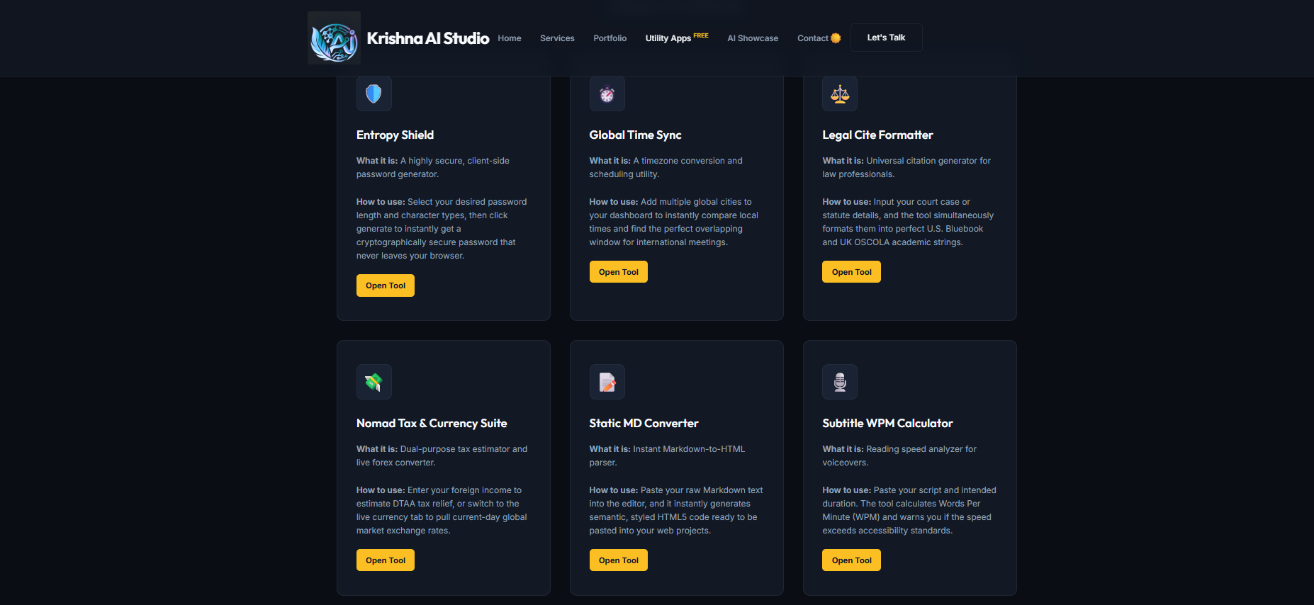 Krishna AI Studio: Free Utility Suite gallery image