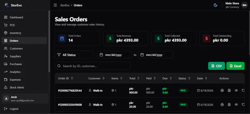 StorEvo screenshot 2