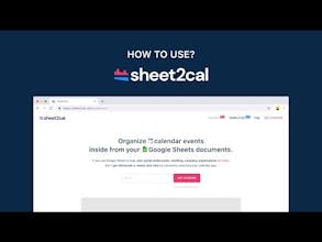 Sheet2Cal gallery image