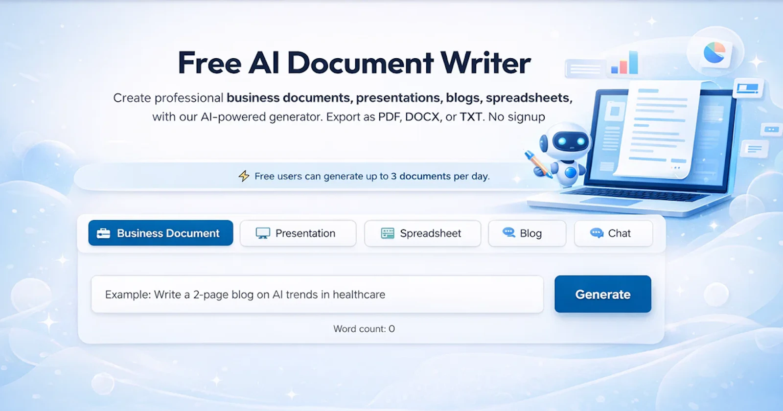 FDM AI Writer screenshot 1
