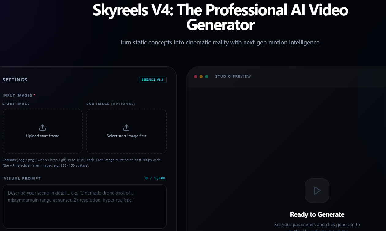 Skyreels v4 gallery image