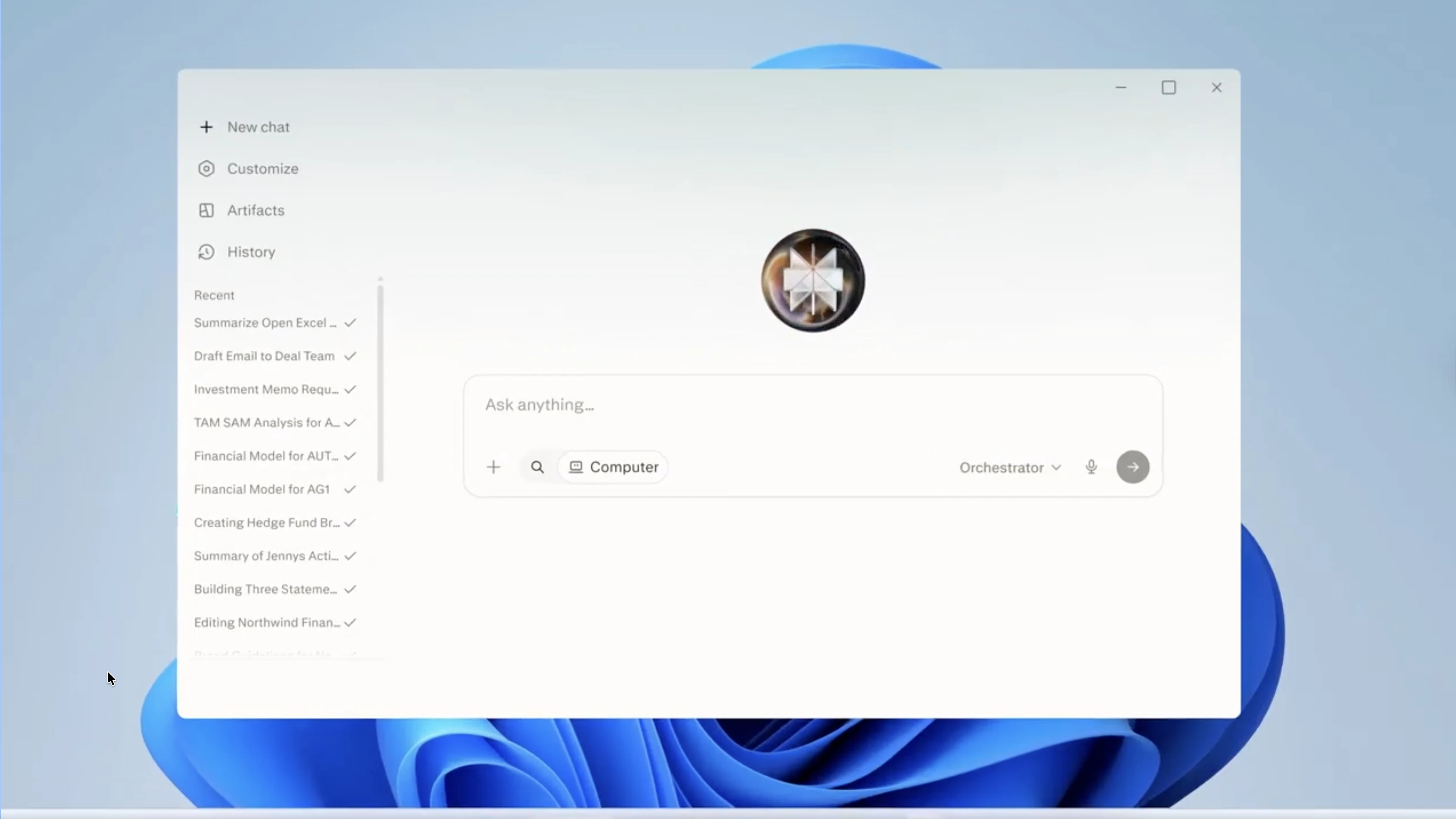 Perplexity Personal Computer for Windows screenshot 1