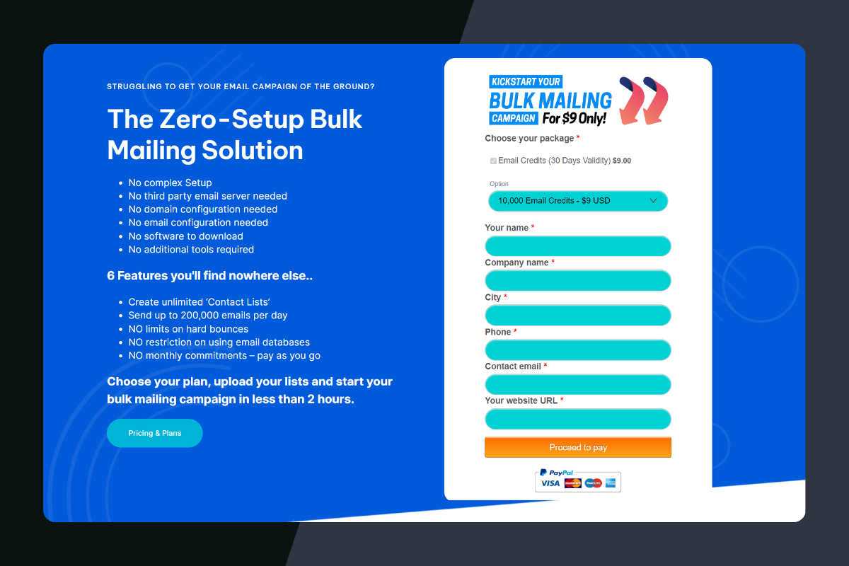 Instabulkmailer - ゼロセットアップバルクメーリングソリューションメディア1