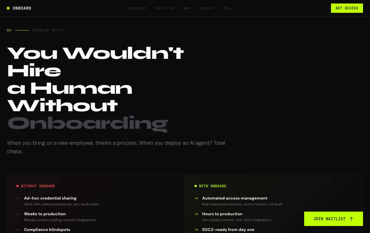 Onboard - Screenshot 3 showing product features and functionality