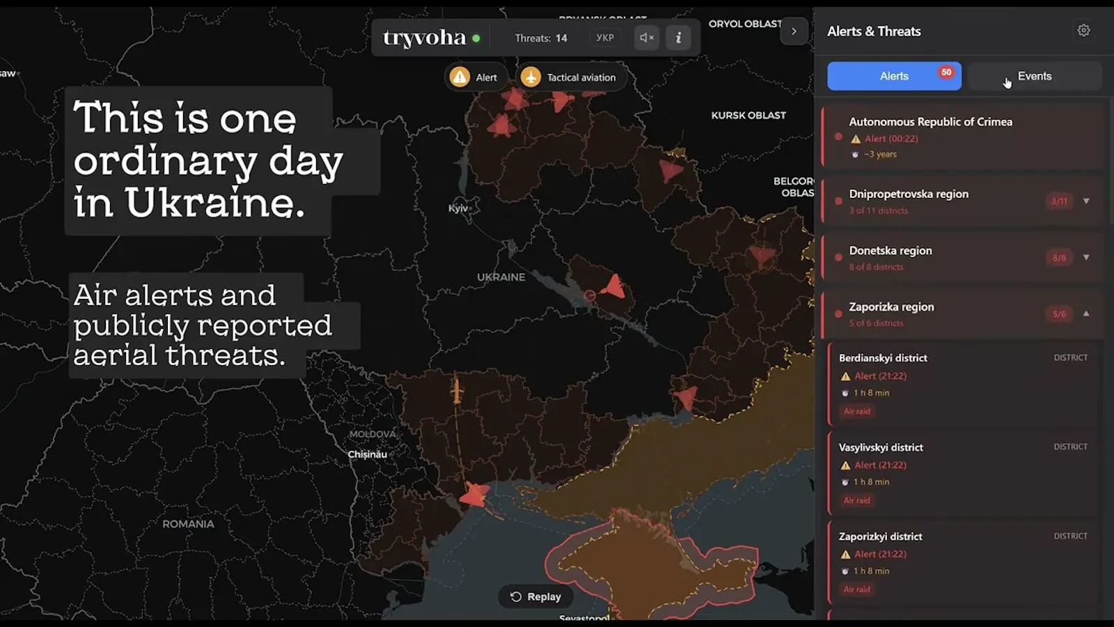 Tryvoha.online screenshot 1 (video preview)