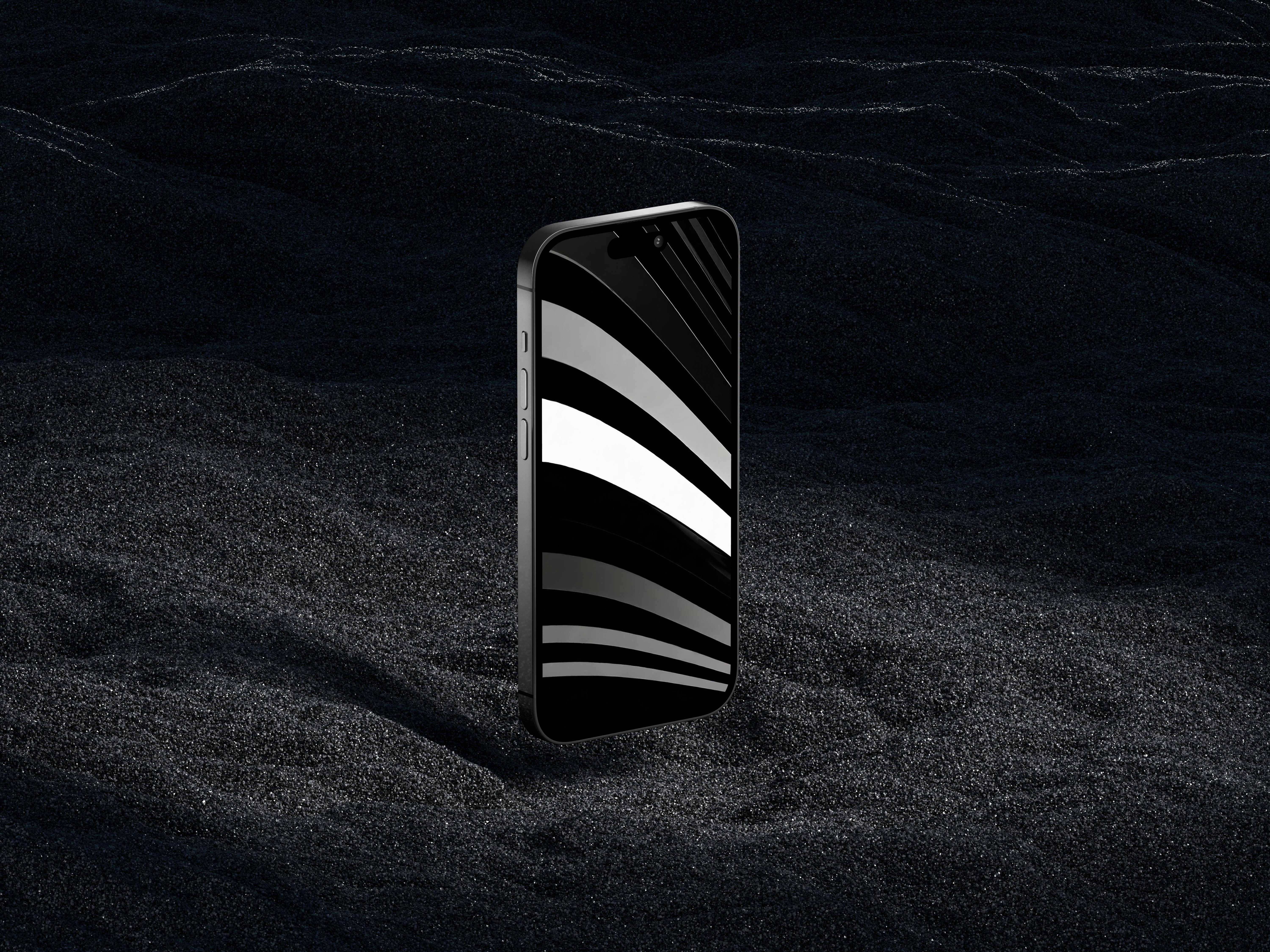 Wavy Black Free Wallpaper Pack gallery image