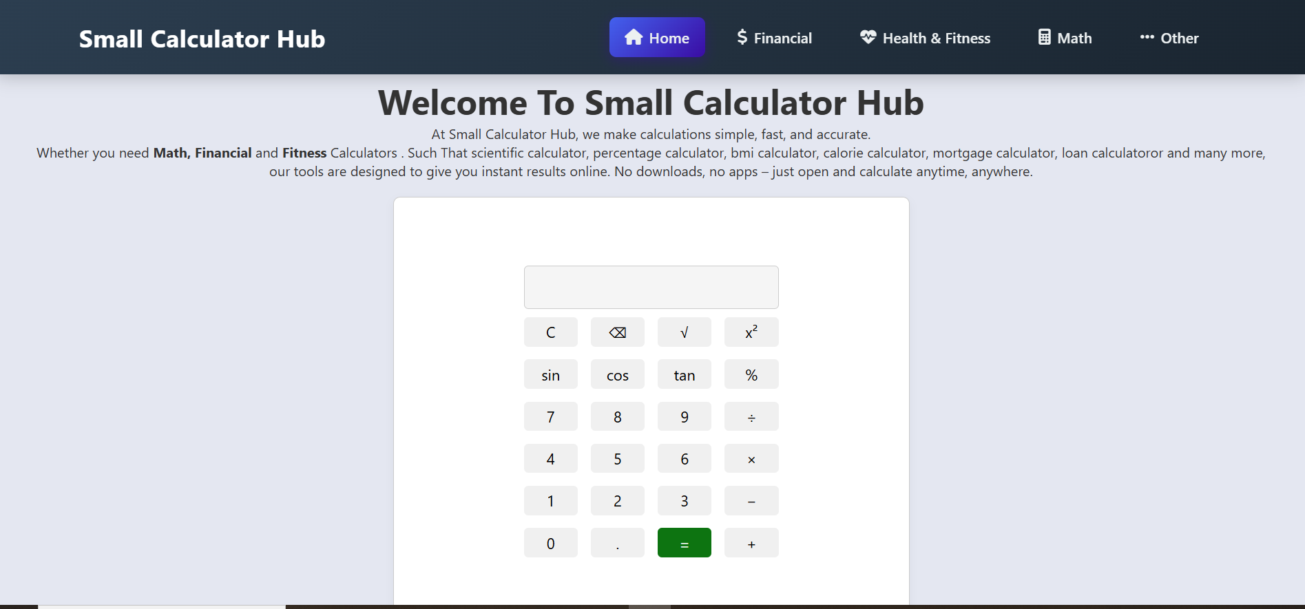 Small Calculator Hub gallery image