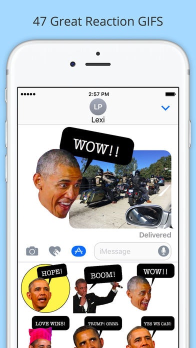 Obama Animated Stickers for iMessage gallery image