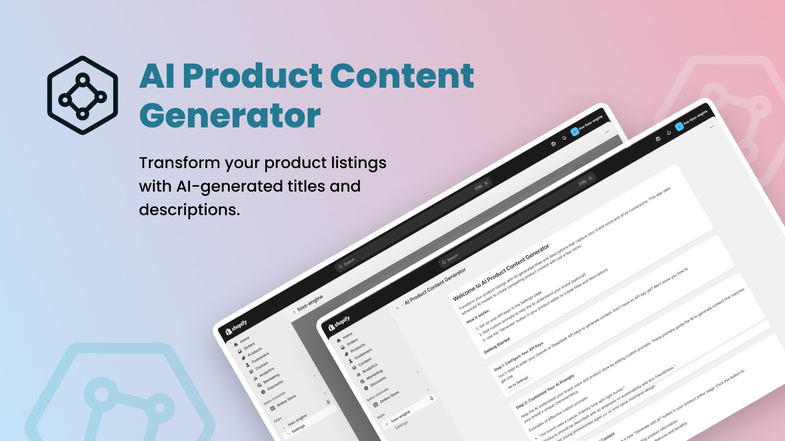 FossEngine - Generate Product Content logo