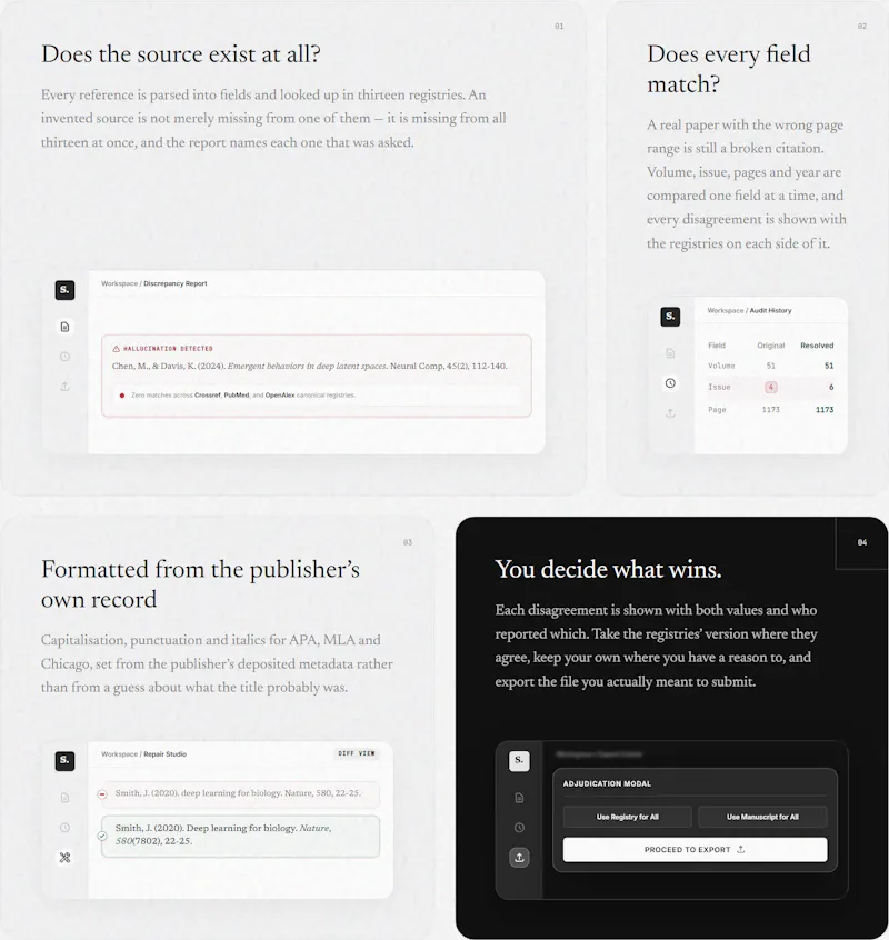 StrictCite — Reference Audit Studio screenshot 2