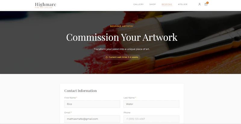 Highmarc Fine Art Atelier screenshot 4