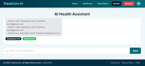 TrackCure AI gallery image
