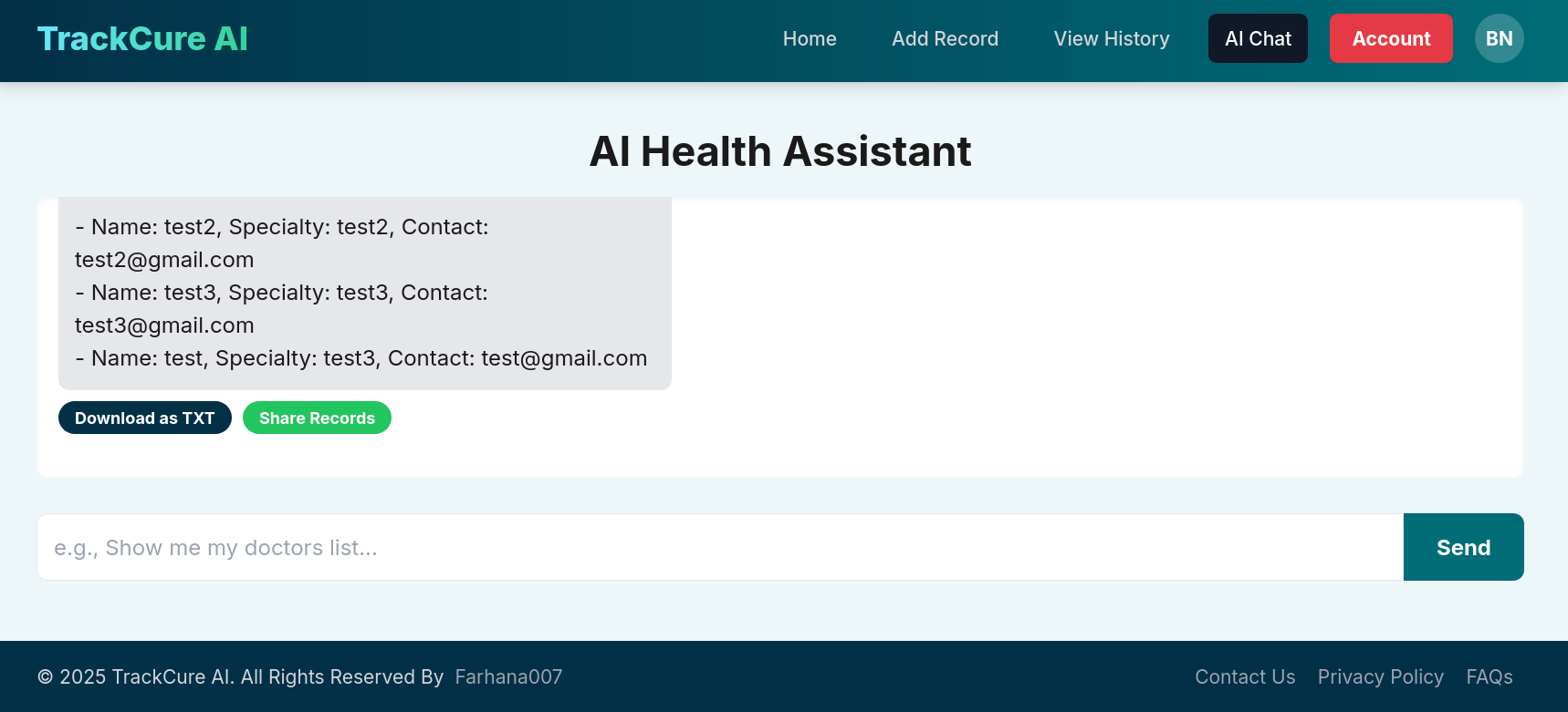 트랙 큐어 AI - 귀하의 개인 개인 AI Health Journal 미디어 5