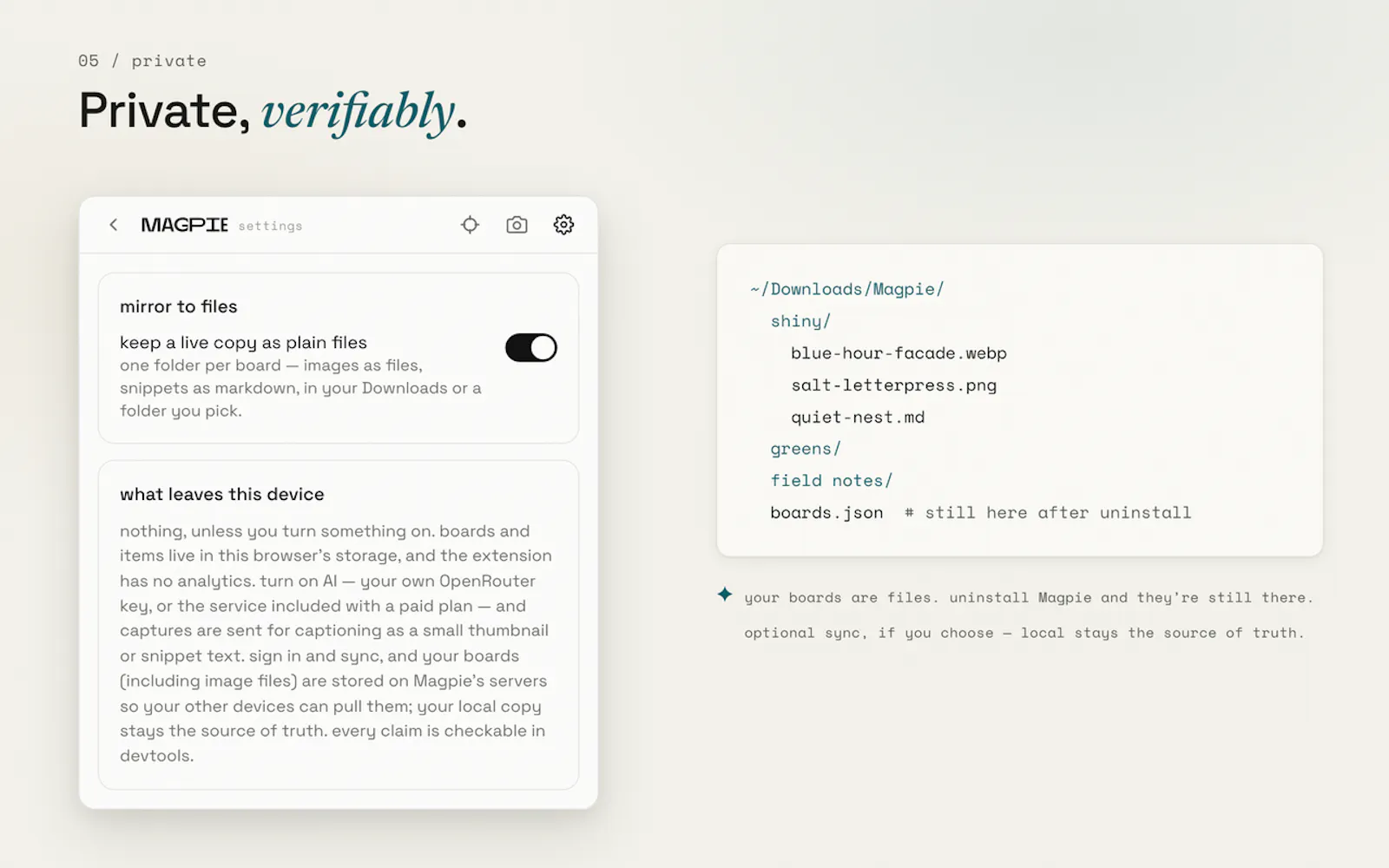 Magpie screenshot 5