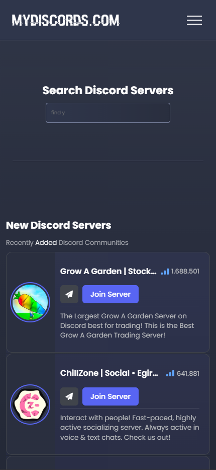 MyDiscords - Encontrar servidores de discordia media 5